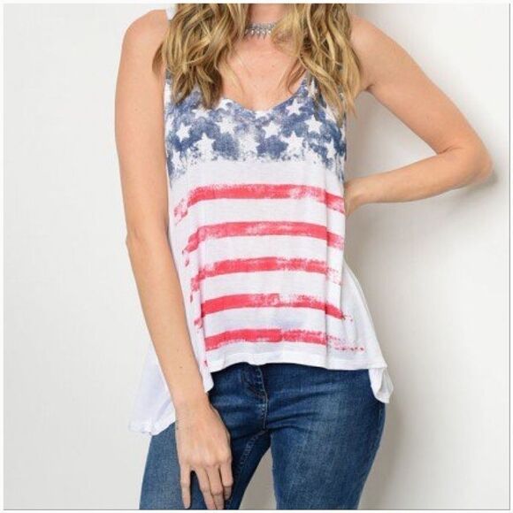 American Flag Tank Top  - Picture 1 of 3